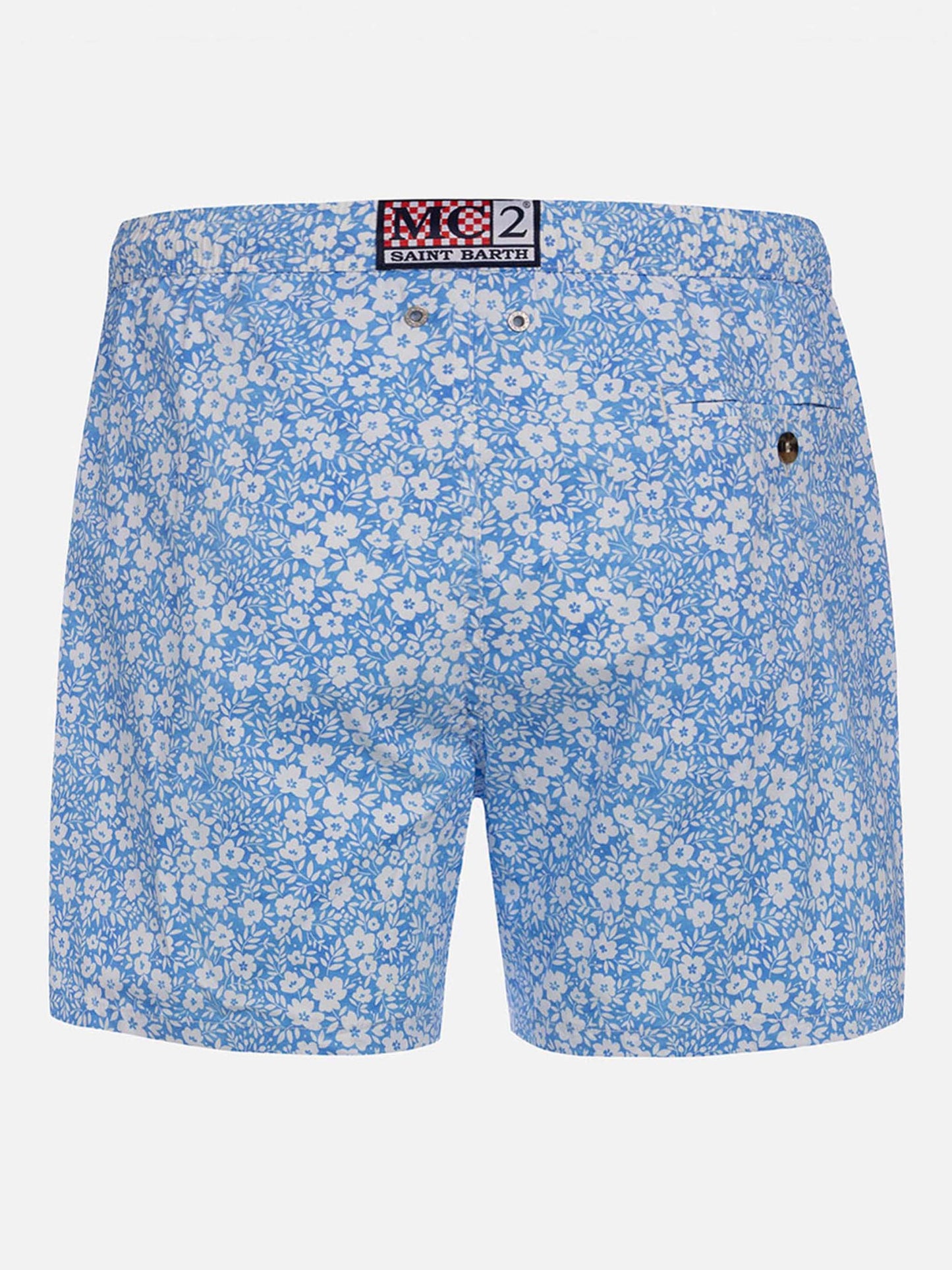 Comfort Light classic stretch swim shorts with flower print