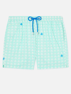 Costume classico elasticizzato Comfort Light con stampa polpo
