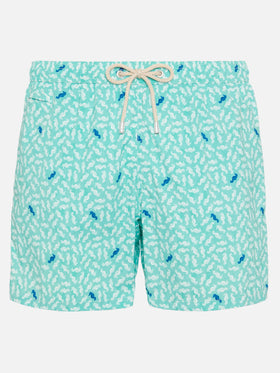 Badeshorts Comfort Light mit Seepferdchen-Print