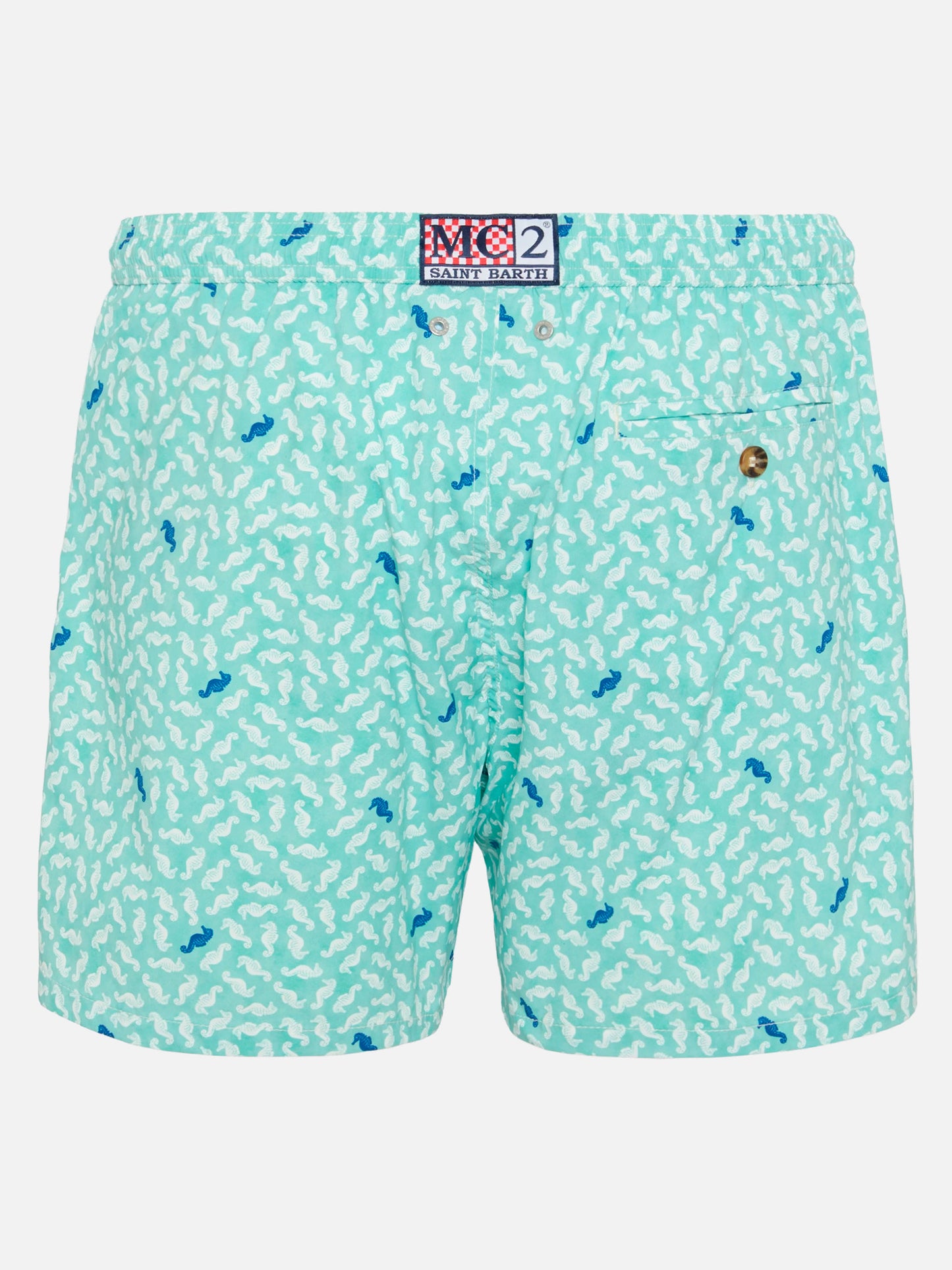 Badeshorts Comfort Light mit Seepferdchen-Print