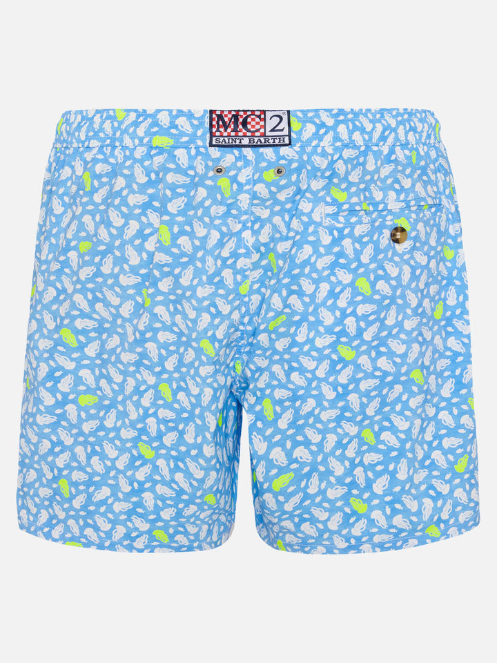 Comfort Light swim shorts with jelly fish print