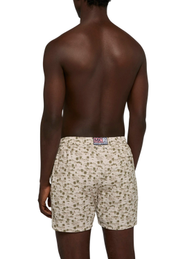 Comfort Light swim shorts with beach print - MC2 Saint Barth