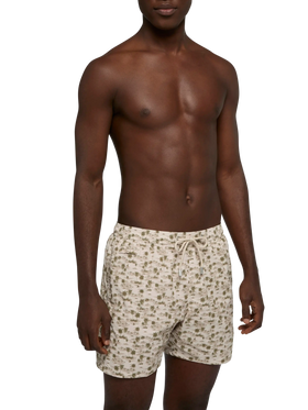 Comfort Light swim shorts with beach print - MC2 Saint Barth