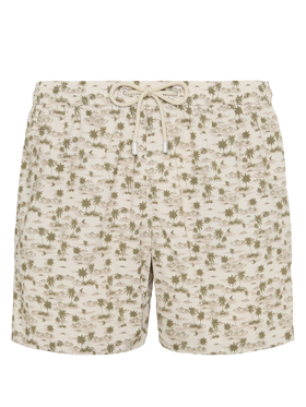 Comfort Light swim shorts with beach print - MC2 Saint Barth