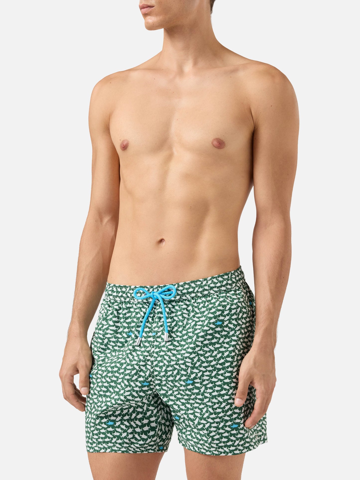 Costume mare Comfort Light con stampa squali