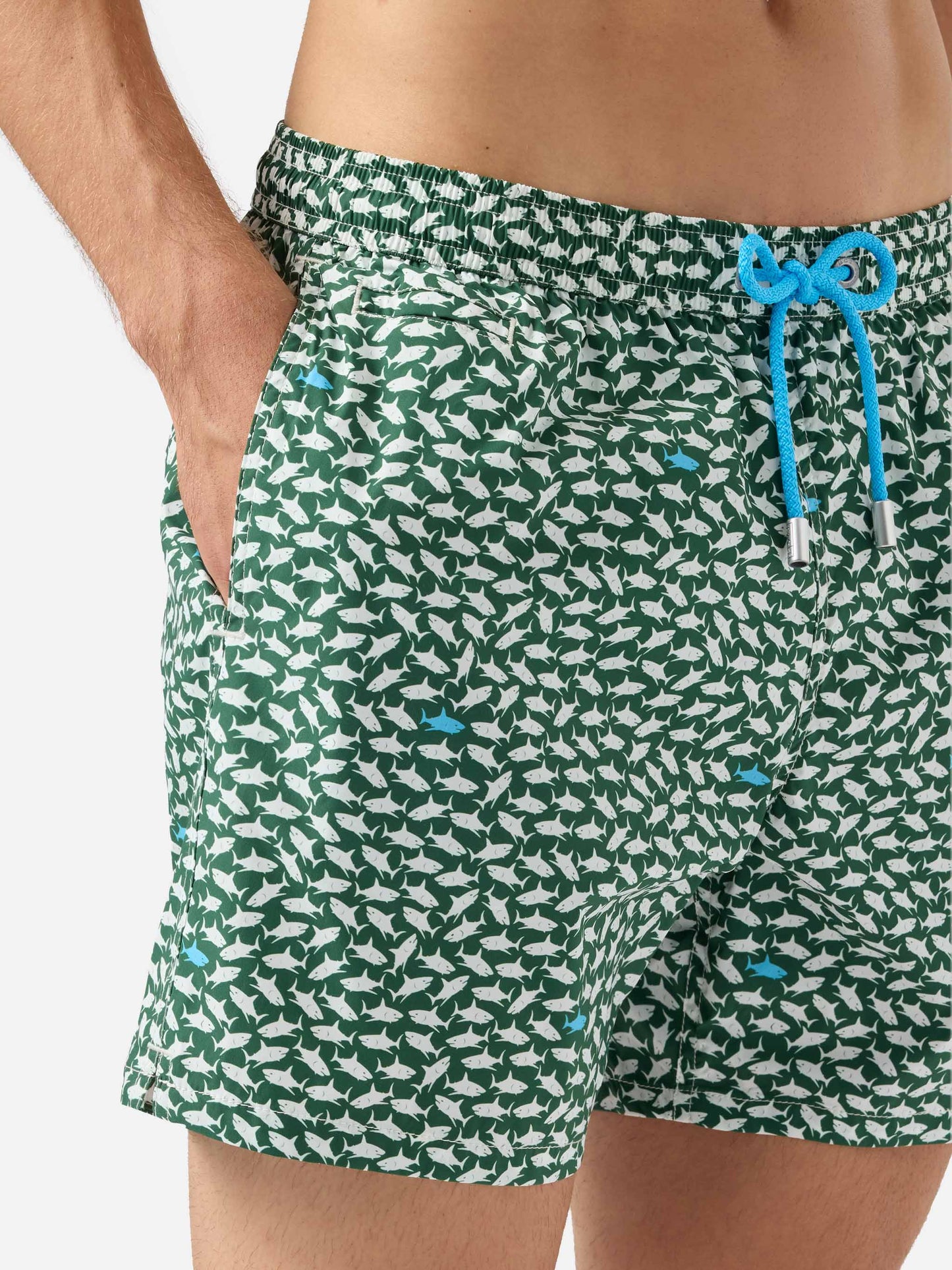 Costume mare Comfort Light con stampa squali