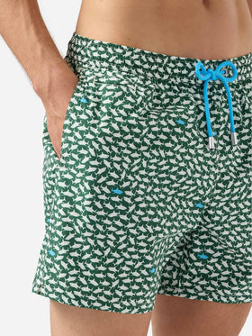 Costume mare Comfort Light con stampa squali
