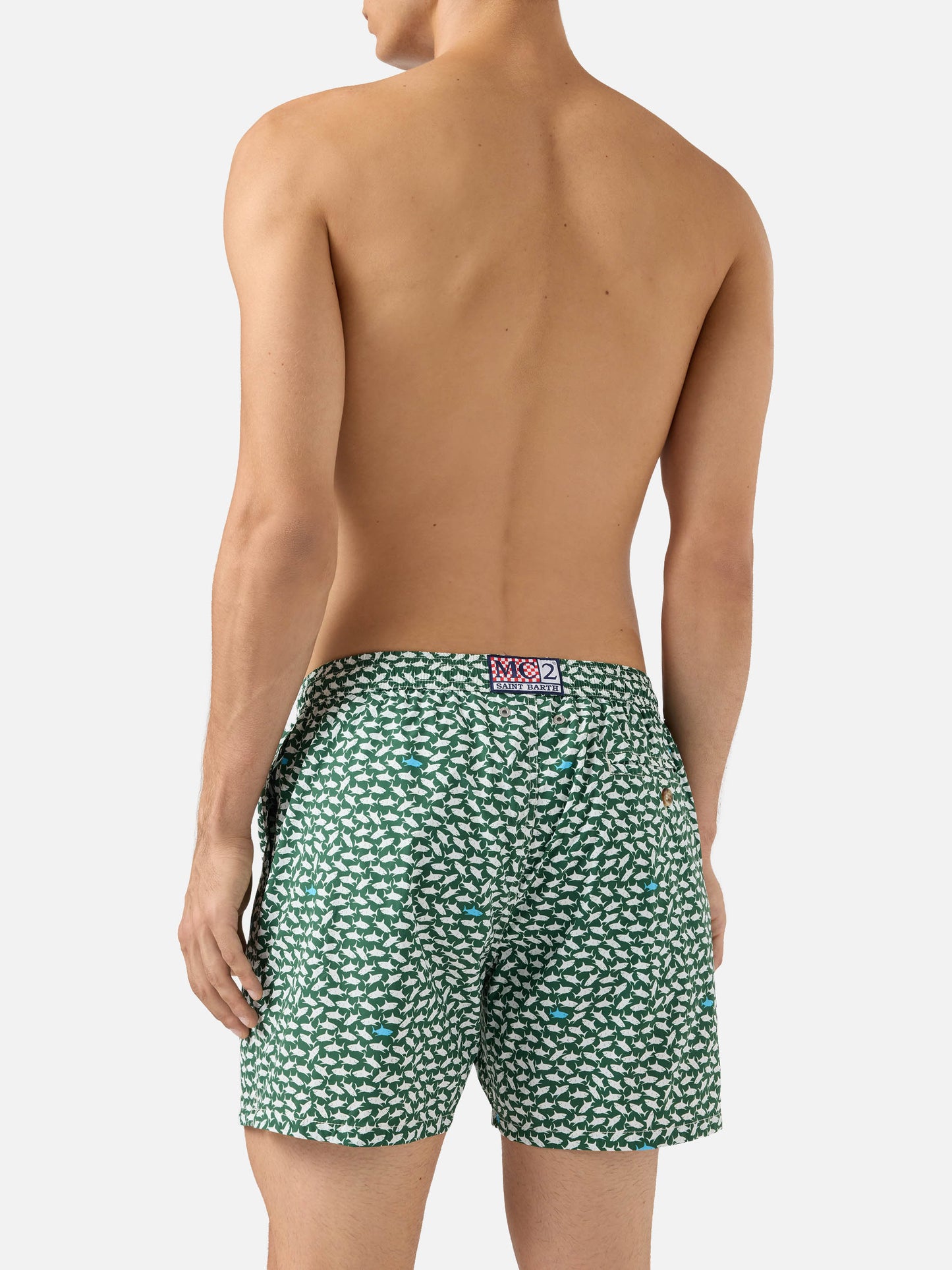 Costume mare Comfort Light con stampa squali