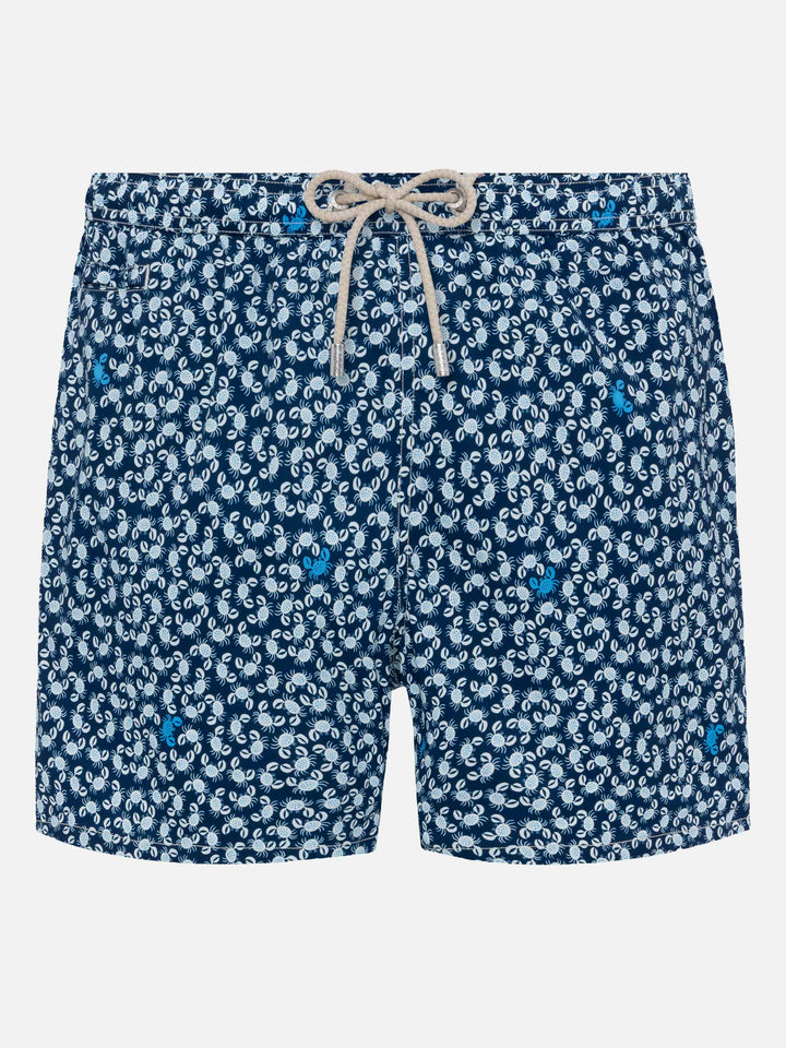 Comfort Light swim shorts with crabs print - MC2 Saint Barth