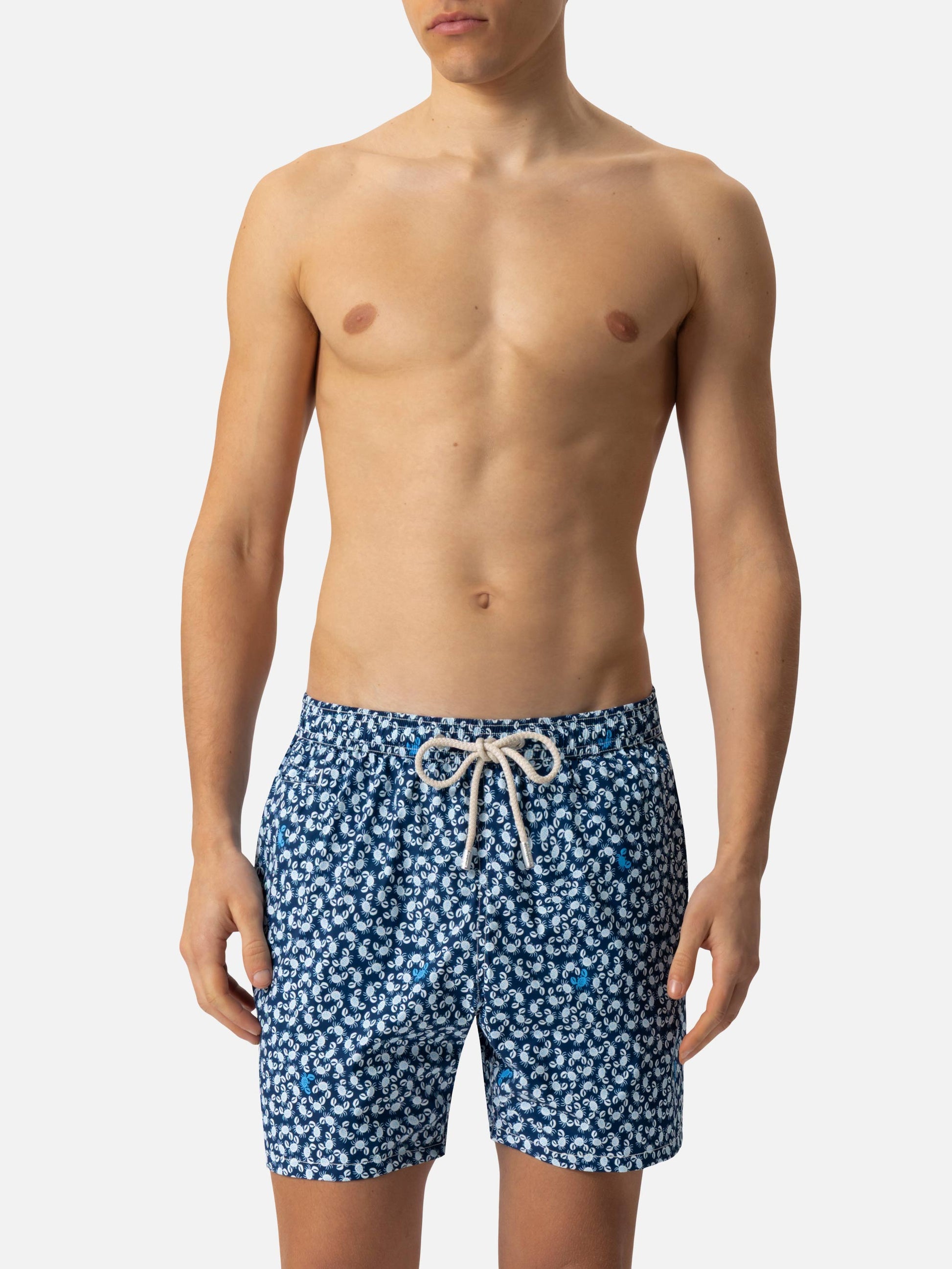 Comfort Light swim shorts with crabs print - MC2 Saint Barth