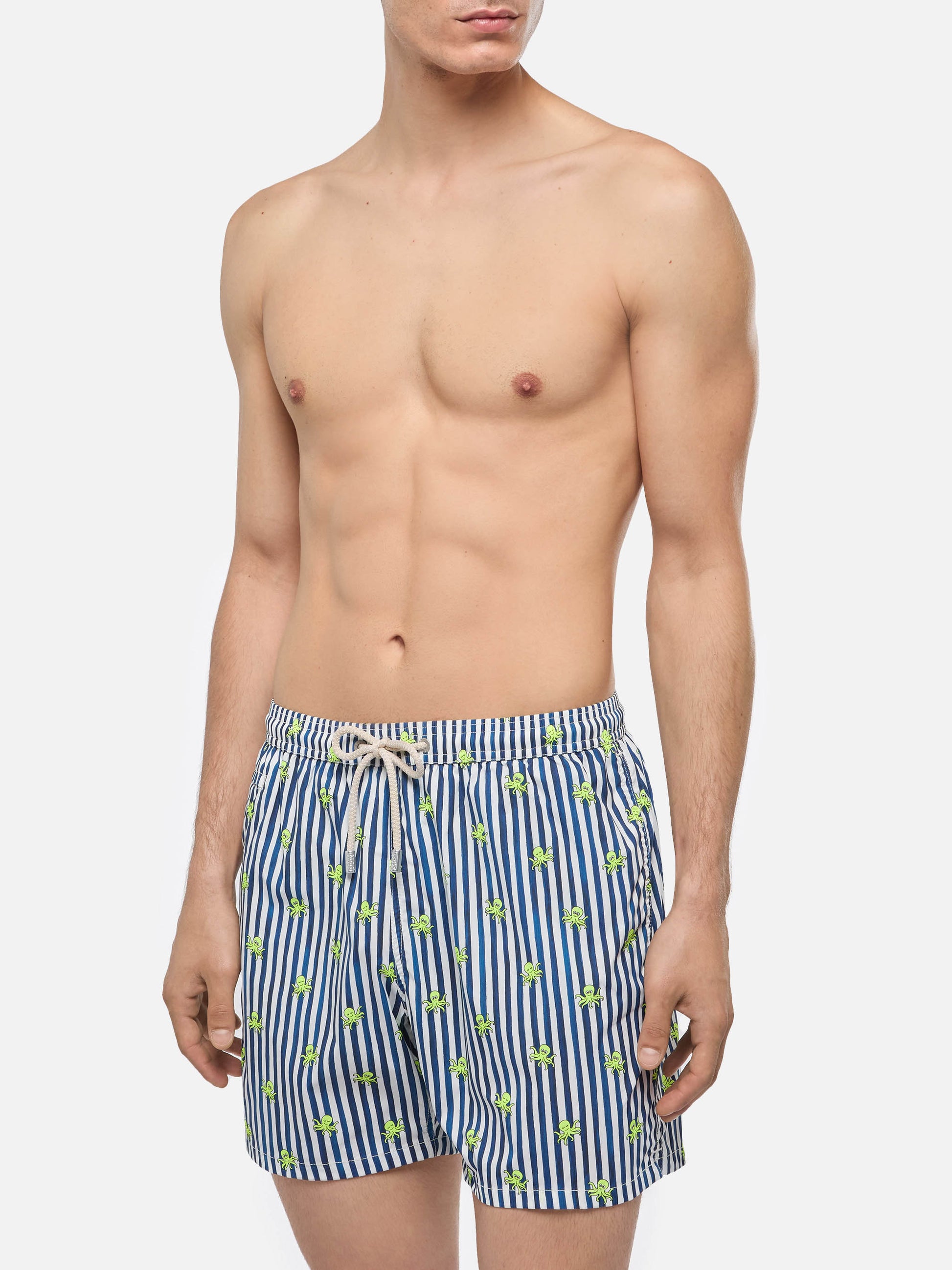 Comfort Light swim shorts with octopus print - MC2 Saint Barth