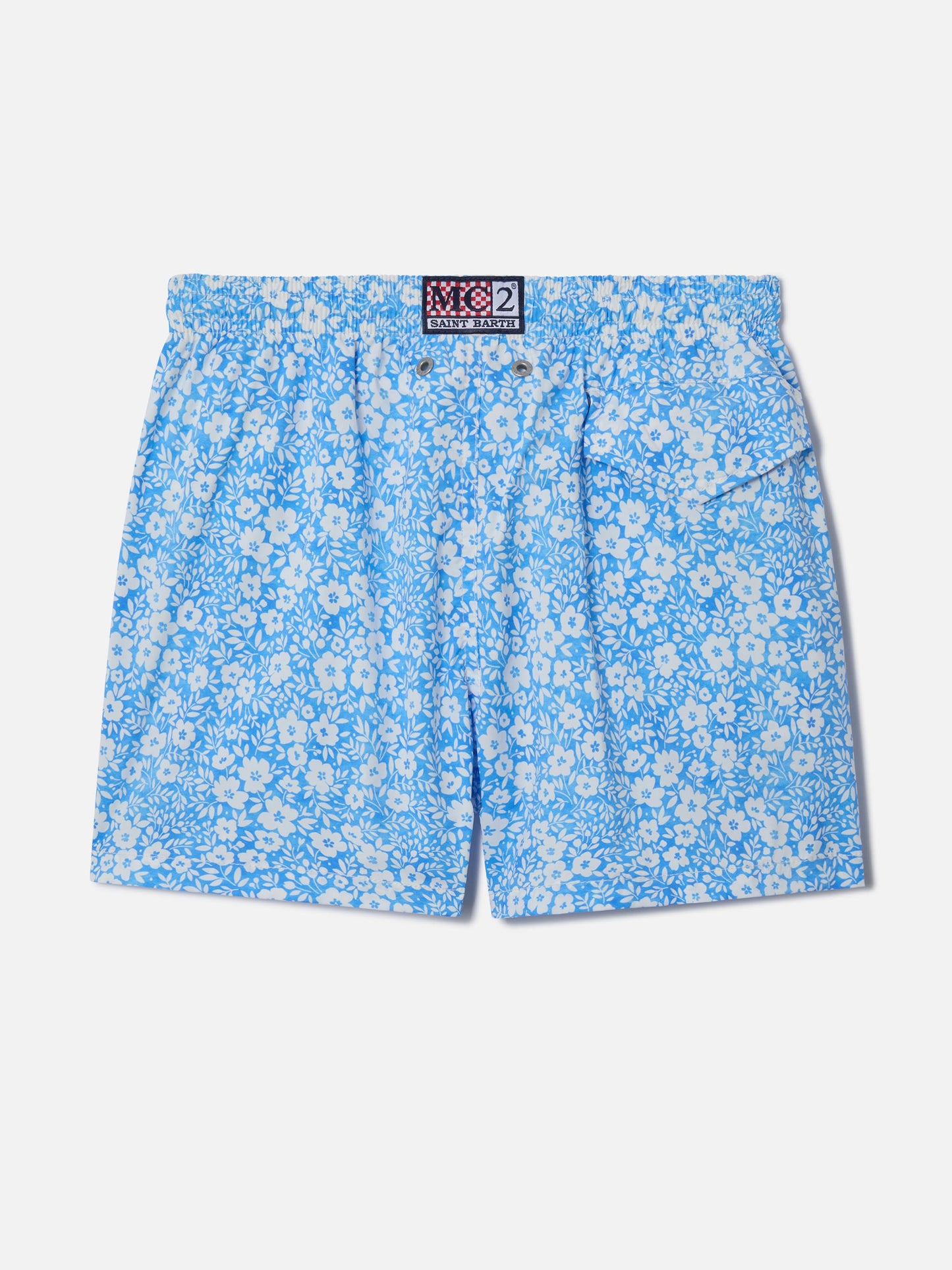 Short de bain classique Comfort Light extensible à imprimé fleuri 