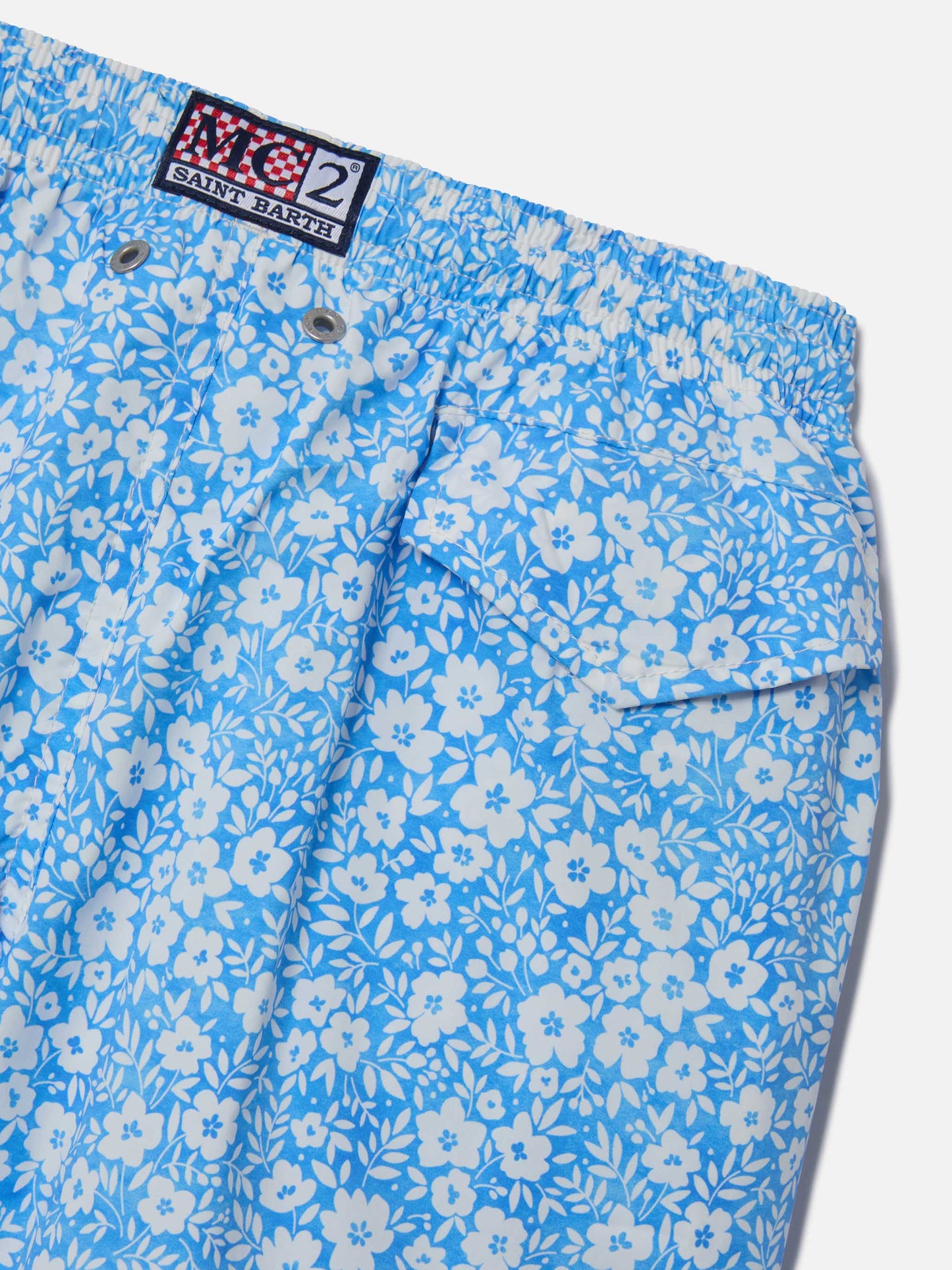 Short de bain classique Comfort Light extensible à imprimé fleuri 
