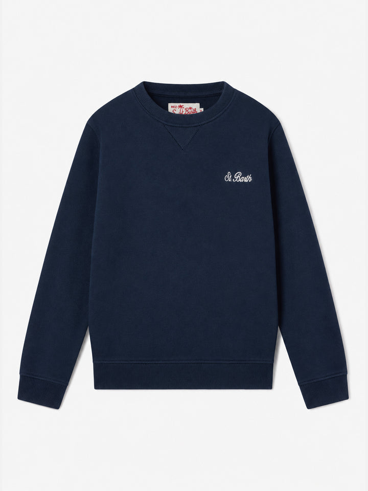 Crewneck-Sweatshirt aus Baumwollfleece für Jungen Cooper Jr mit Stickerei 