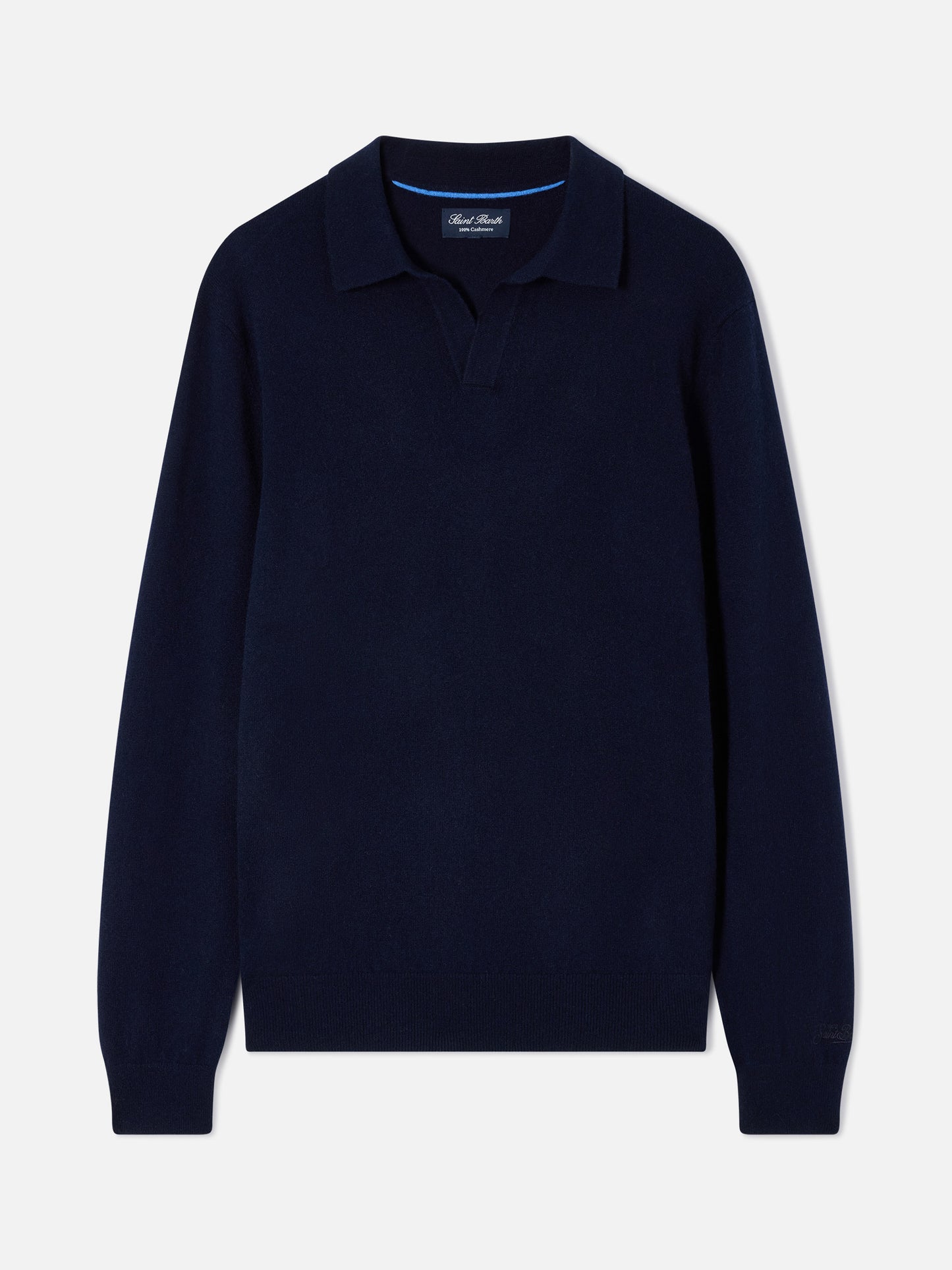 Polo Covent in navy blue cashmere