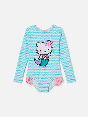 Cressy long-sleeve one-piece swimsuit with Hello Kitty print | Special Edition