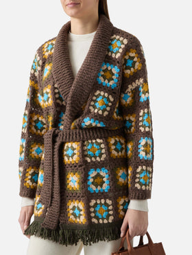 Cristabel Crochet Cardigan with belt