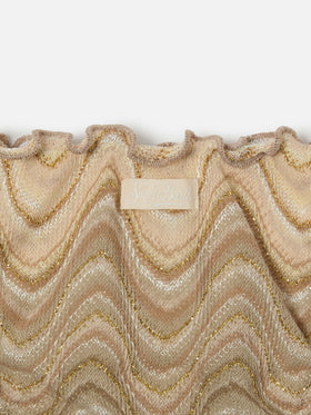 Slip mare Cric in raschel con motivo onde nei toni dell’oro