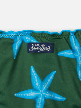 Bikini a triangolo classico Cris con stampa stelle marine