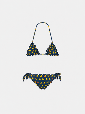 Mädchen-Triangel-Bikini mit Print 