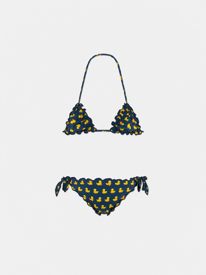 Bikini triangle fille avec imprimé 