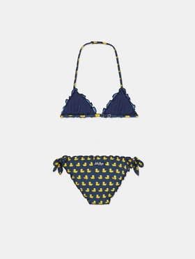 Mädchen-Triangel-Bikini mit Print 