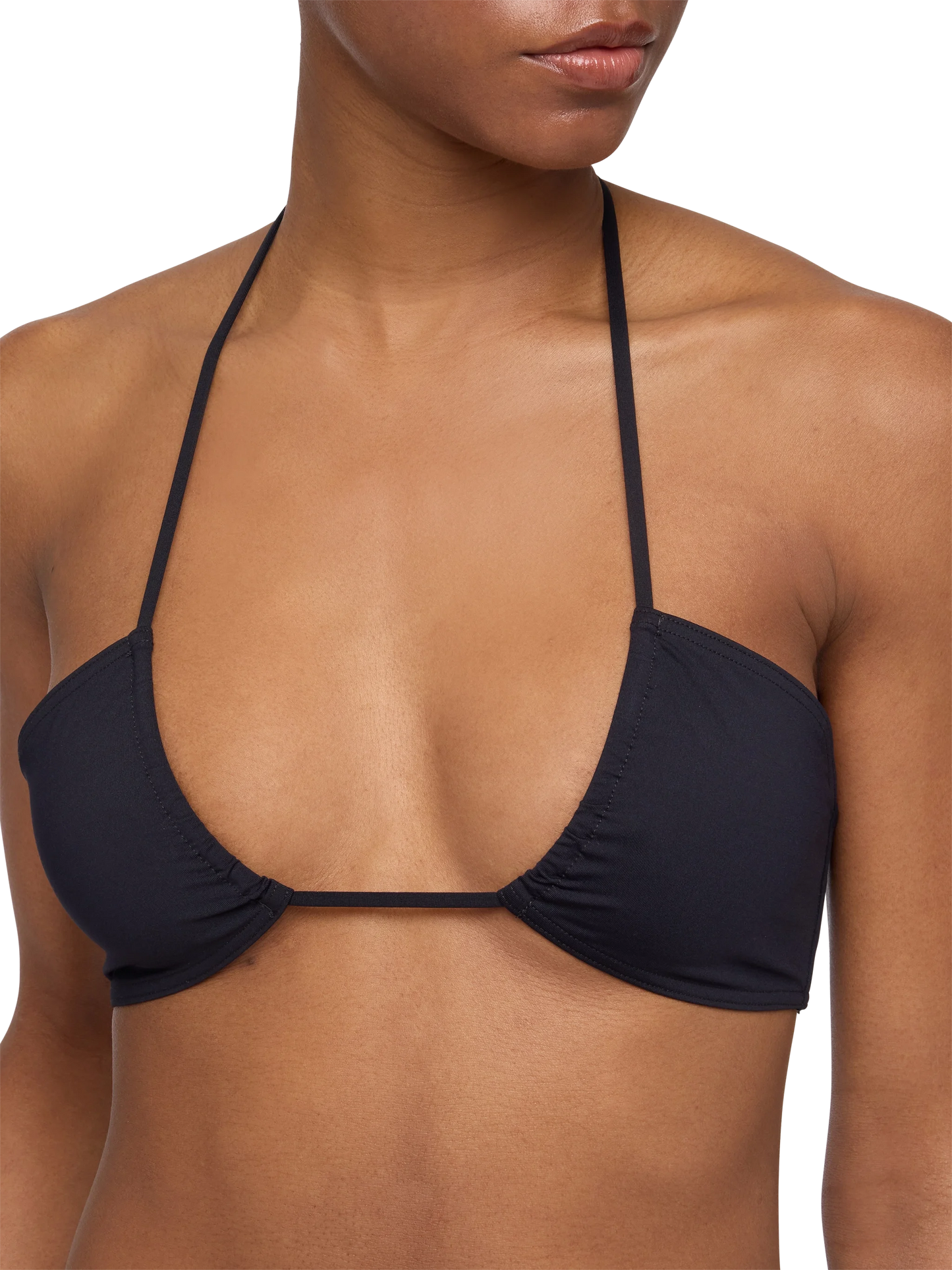 Dahlia Lido black bikini with bandeau top and classic briefs - MC2 Saint Barth