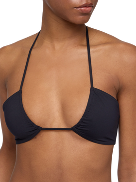Dahlia Lido black bikini with bandeau top and classic briefs - MC2 Saint Barth