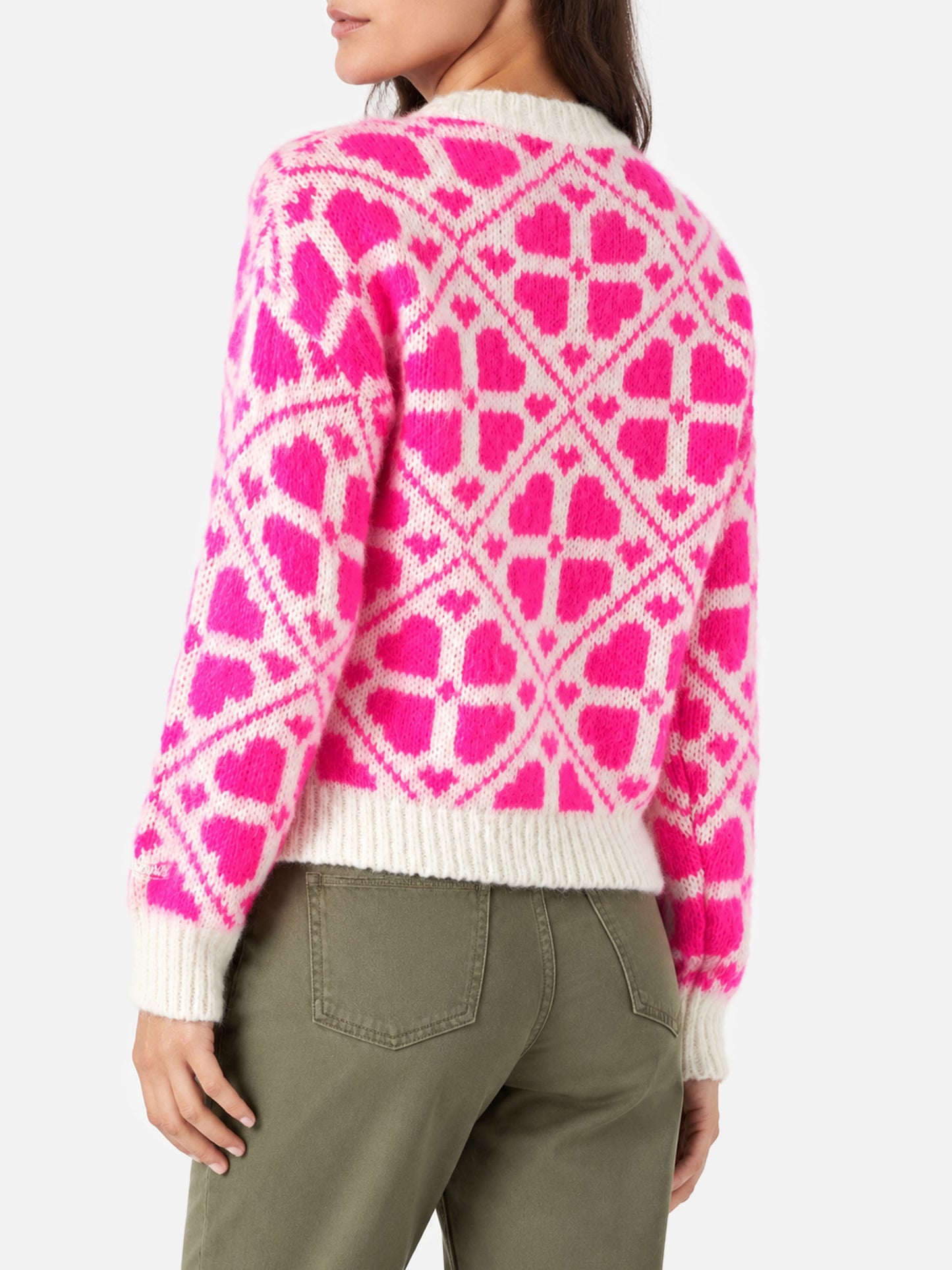 Pull brossé Danya avec lettrage 