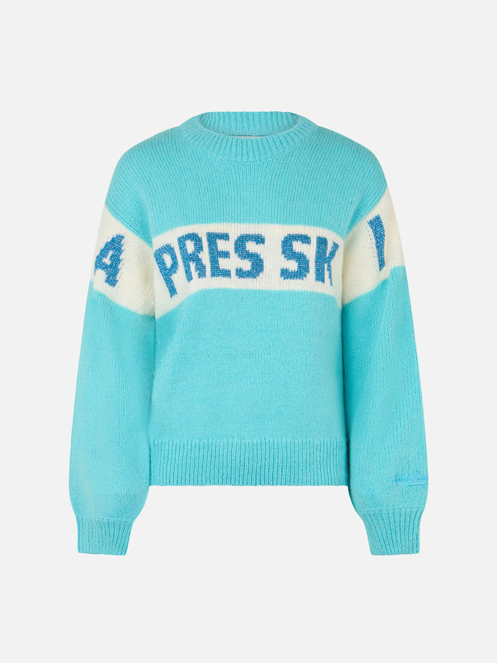 Girocollo Danya rosa con jacquard lurex Après Ski