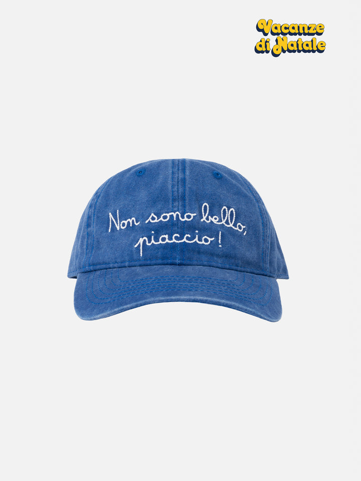 Cappello da baseball Davis in denim con ricamo Non sono bello, piaccio | VACANZE DI NATALE EDIZIONE SPECIALE