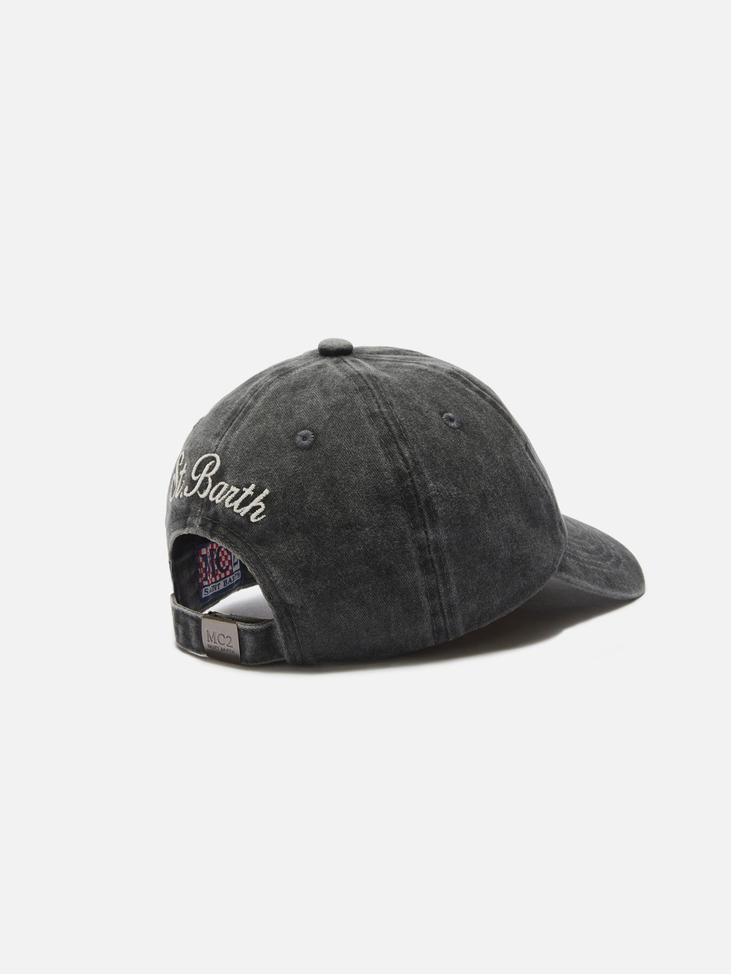 Gorra de béisbol Davis de algodón en negro con bordado Va tutto al contrario 