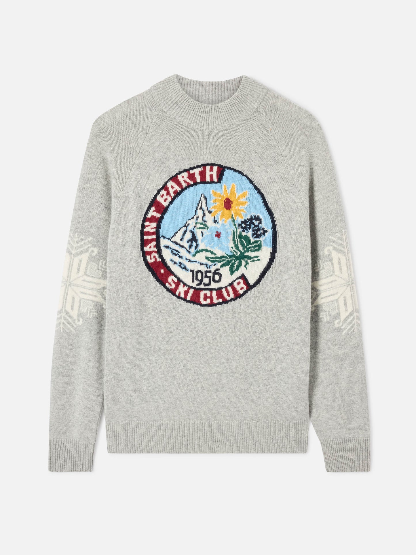 Halbrollkragenpullover Davos mit Matterhorn-Jacquard 