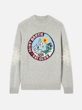 Halbrollkragenpullover Davos mit Matterhorn-Jacquard 