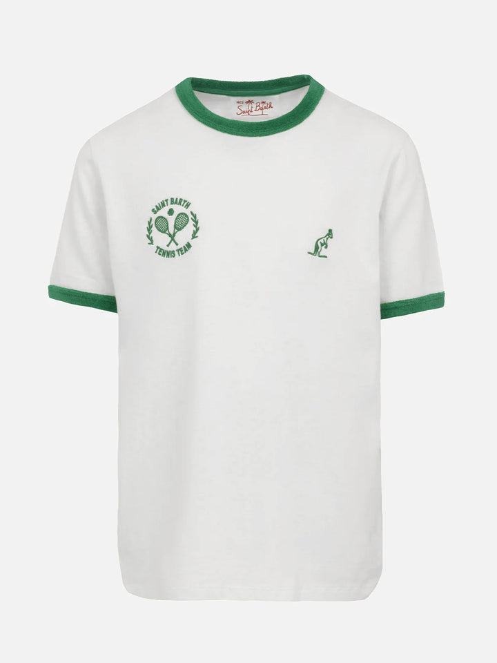 Boy white cotton t-shirt Dean Jr with Australian embroidery | AUSTRALIAN BRAND SPECIAL EDITION