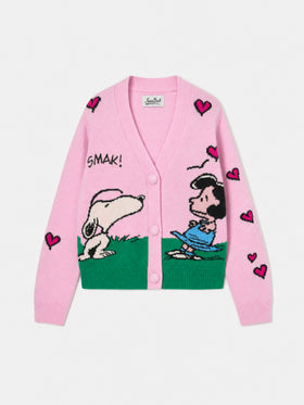 Cardigan Didy en mélange de cachemire avec jacquard Snoopy | PEANUTS SPECIAL EDITION 