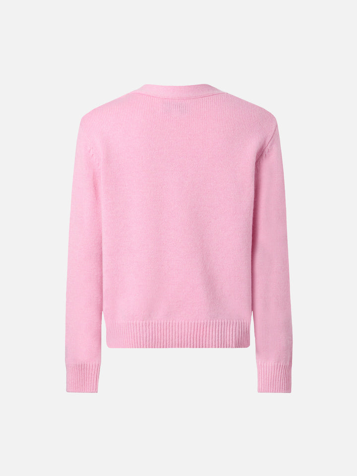 Didy-Strickjacke aus Kaschmir-Mischgewebe mit Snoopy-Jacquardmuster | PEANUTS-SONDEREDITION