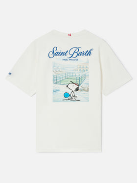 Delmar t-shirt in white with Peanuts Padel Paradise print