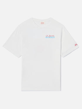 Delmar t-shirt with St. Barth Weekender print and maxi graphic on the back