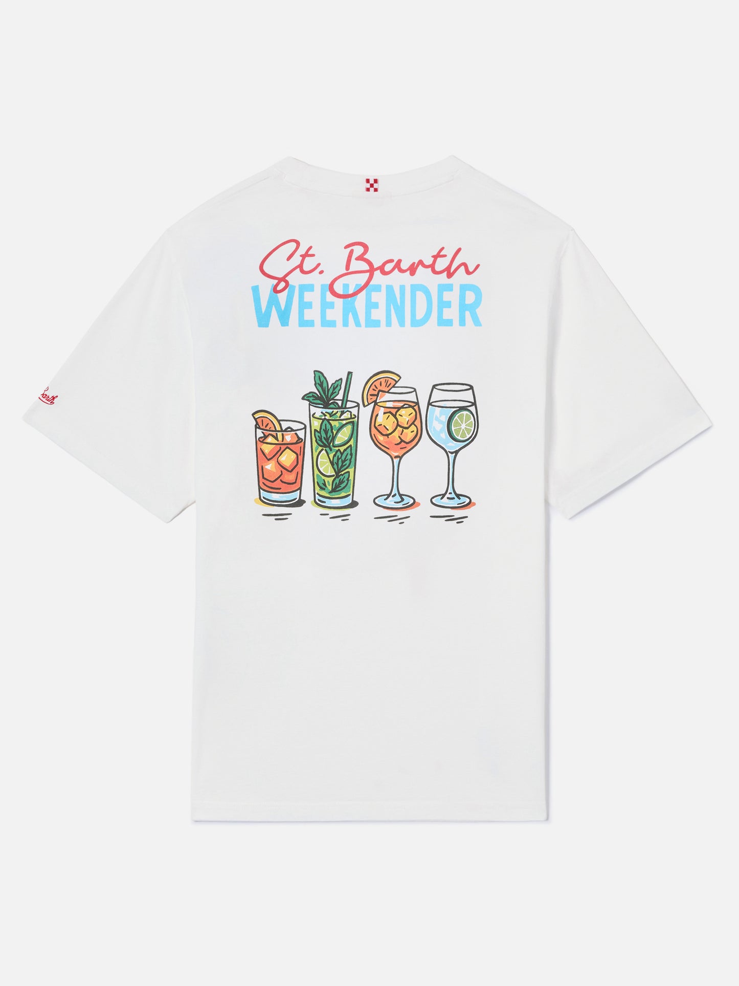 Delmar t-shirt with St. Barth Weekender print and maxi graphic on the back