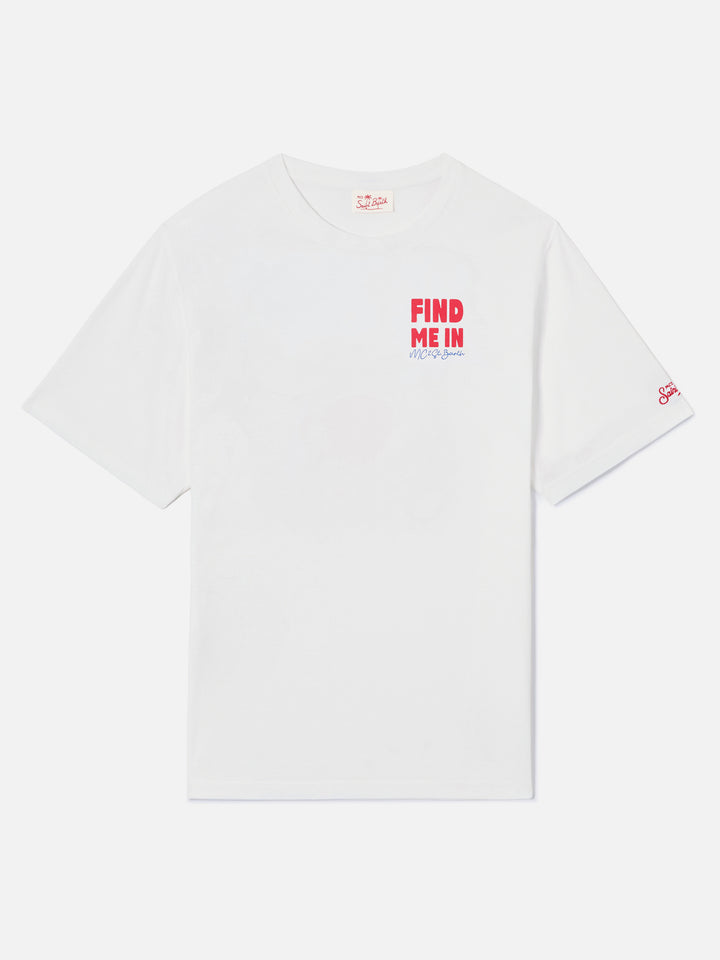 Delmar t-shirt with Find Me On Vacation print and maxi graphic on the back