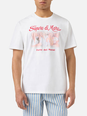 White Denver t-shirt with Sapore di Mare Aula print | Special Edition