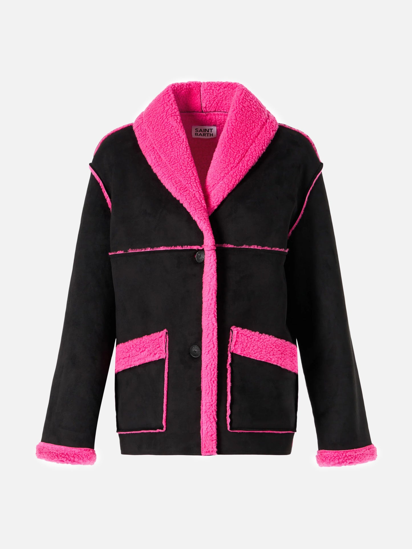 Woman reversible shearling jacket