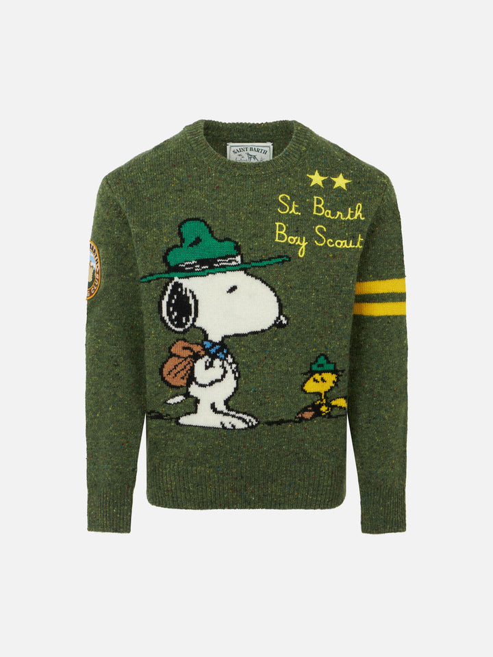 Maglione donegal girocollo da bambino con stampa jacquard Snoopy | SNOOPY - EDIZIONE SPECIALE PEANUTS™