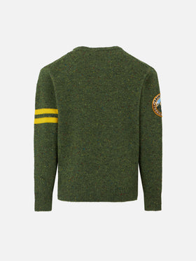 Donegal-Pullover mit Rundhalsausschnitt und Snoopy-Jacquard für Jungen | SNOOPY – PEANUTS™ SPECIAL EDITION