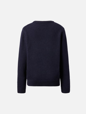 Maglione girocollo Douglas con jacquard Tutto la mamma