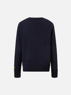 Crewneck  Douglas with Barth Simpson jacquard and embroidery | THE SIMPSON SPECIAL EDITION