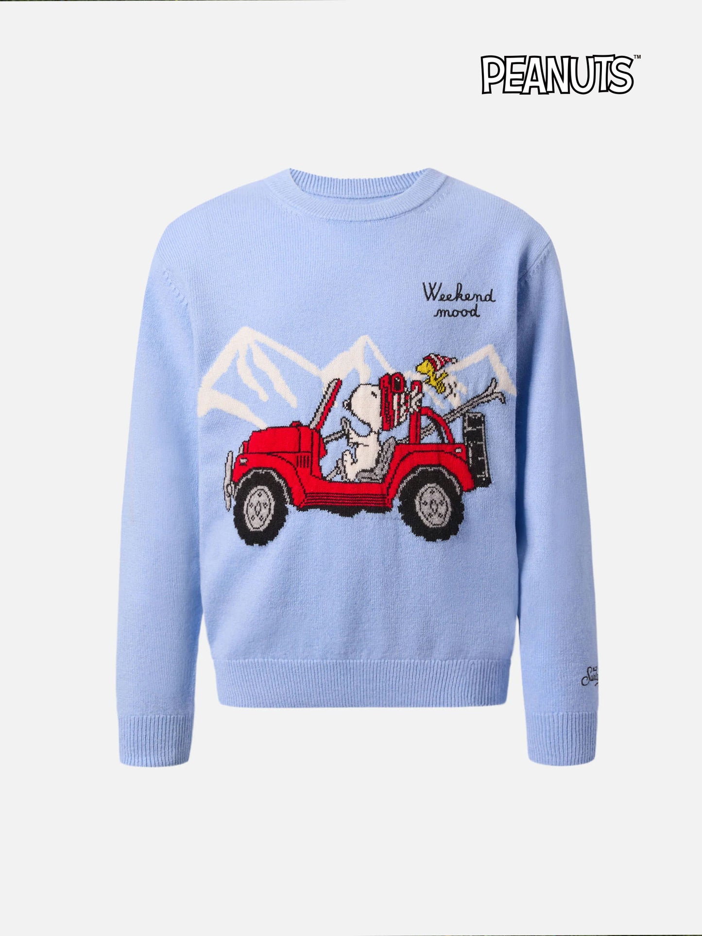 Crewneck Douglas Light in cashmere blend with Snoopy jacquard | PEANUTS SPECIAL EDITION