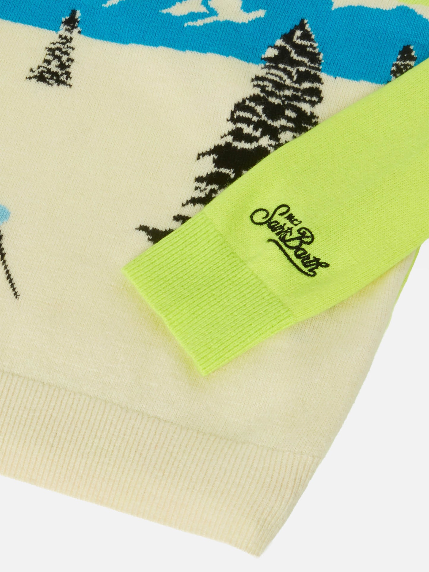 Douglas-Pullover mit Rundhalsausschnitt und Jacquard-Muster im Off-Piste-Postkartenstil