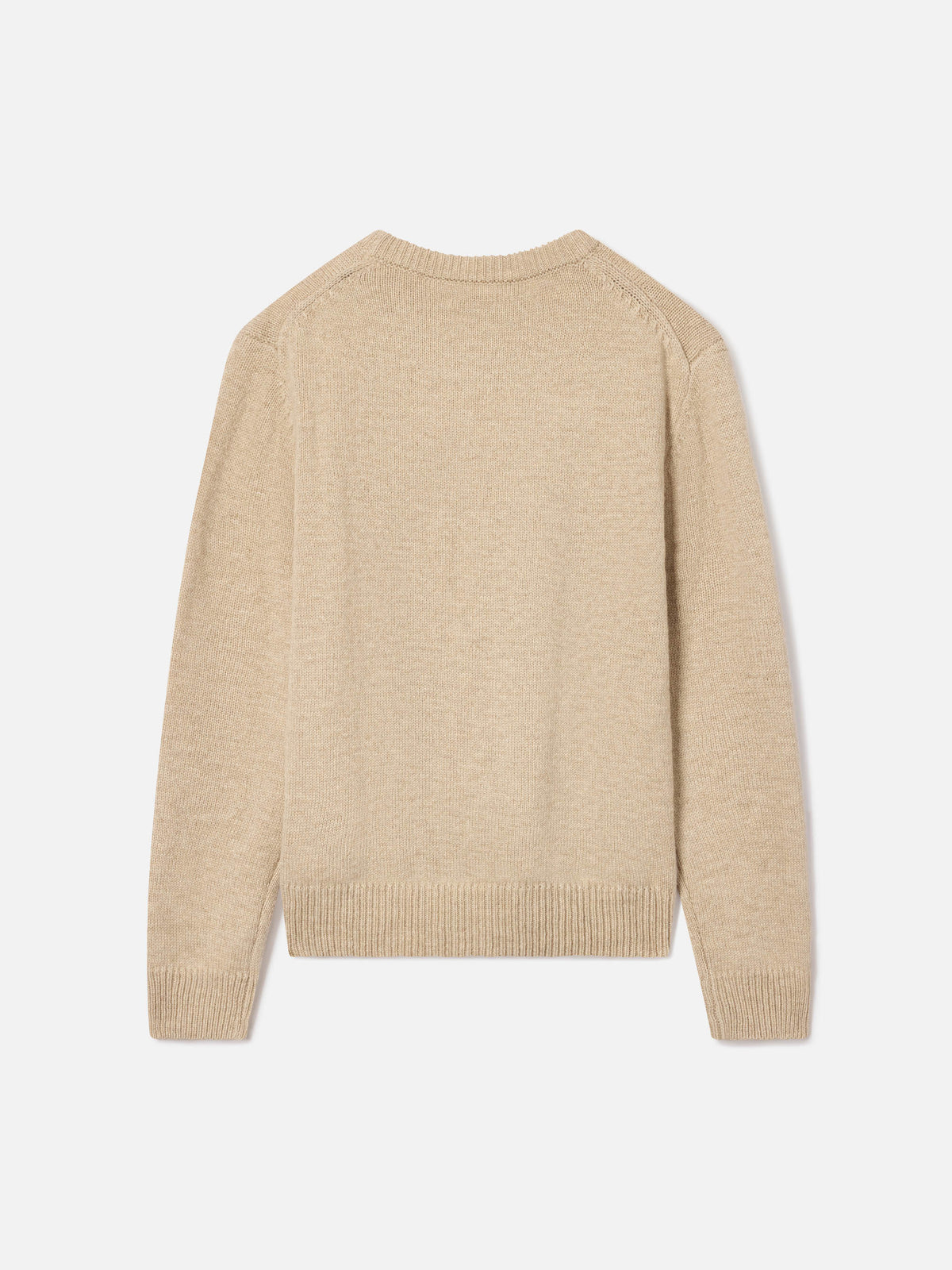 Punto de cuello redondo Beige Douglas con intarsia Cortina 